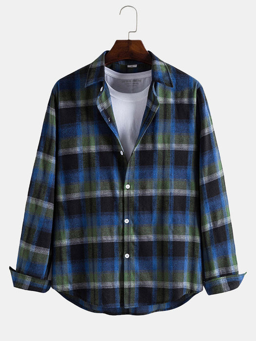 Men's Plaid Button Up Shirt