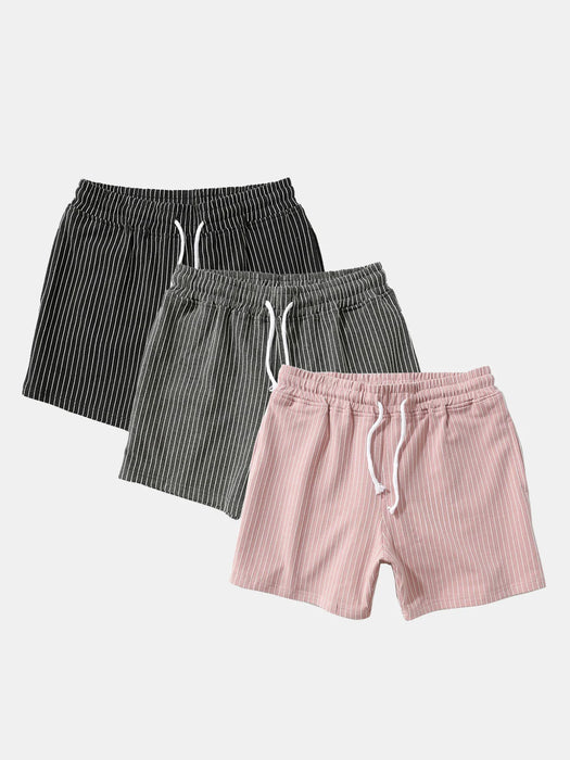 3 Pieces Striped Jersey Short