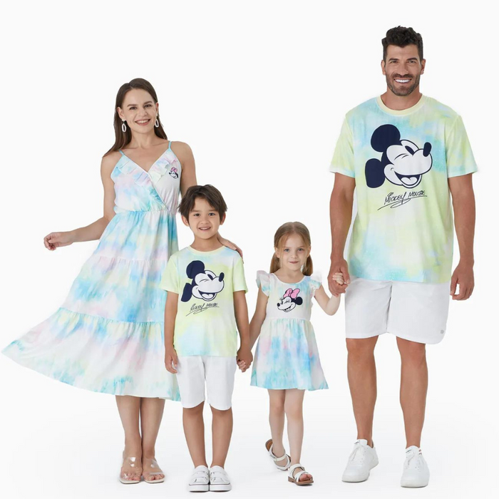 Cartoon Printed Family Matching Outfits Set