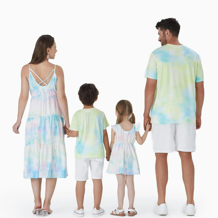 Cartoon Printed Family Matching Outfits Set