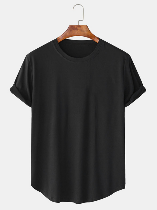 Casual Solid Color Basic T Shirts