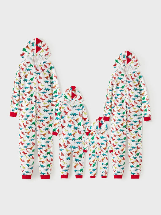 Dinosaur Print Family Matching Christmas Pajama Set