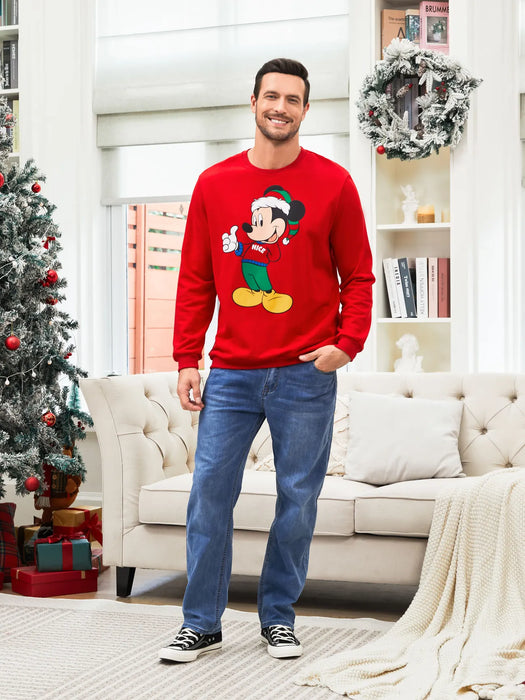 Mickey And Friends Printed Family Matching Christmas Sweatshirts