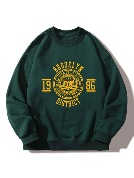 Brooklyn Varsity Print Sweatshirt