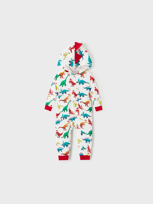 Dinosaur Print Family Matching Christmas Pajama Set