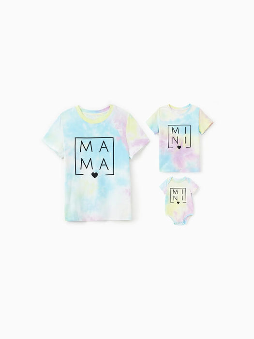 Pastel Tie Dye Family T Shirts Family Matching Set