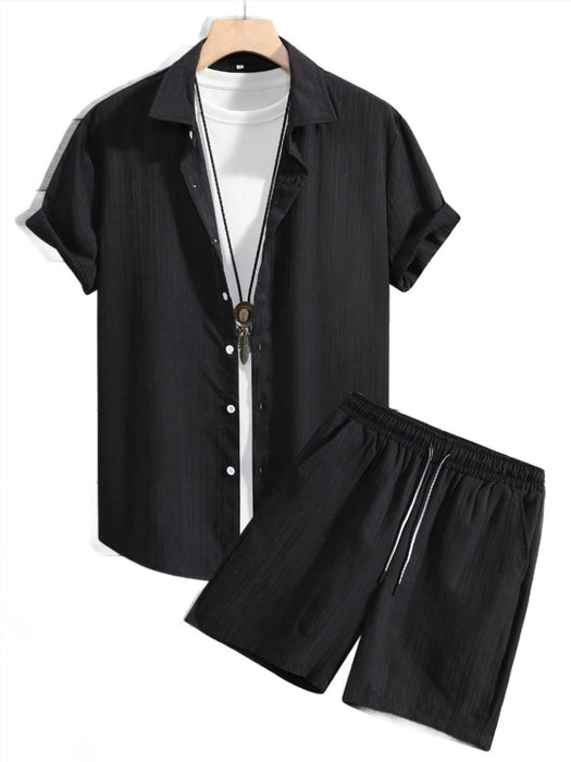 Monochrome Moods Shirt and Shorts Combo Set