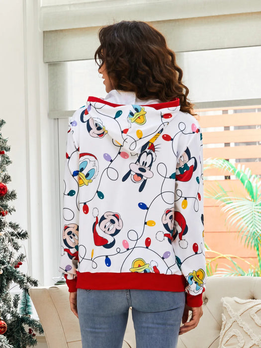 Mickey Printed Family Matching Christmas Hoodie Sets