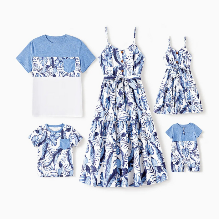 Floral Pattern Family Matching Outfit Set