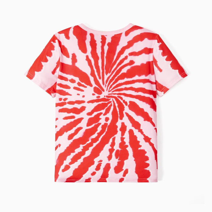 Independence Day Family Matching Tie Dye Print T Shirts