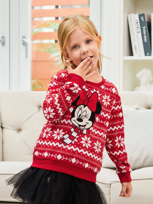 Mickey And Minnie Family Matching Christmas Sweater Set