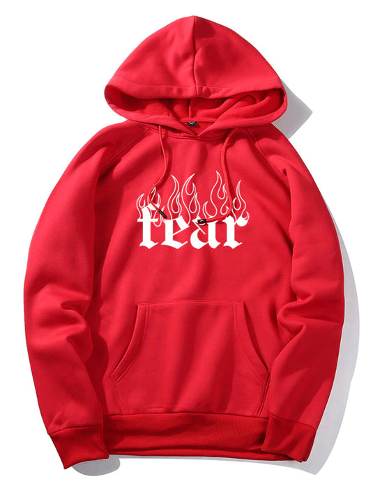 Flame Print Hoodie