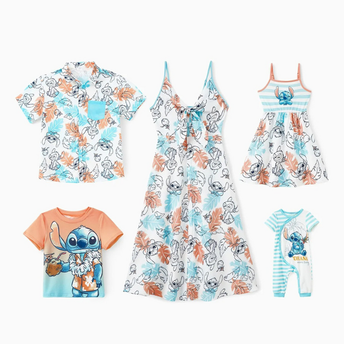 Stitch Pattern Family Matching Outfit Set