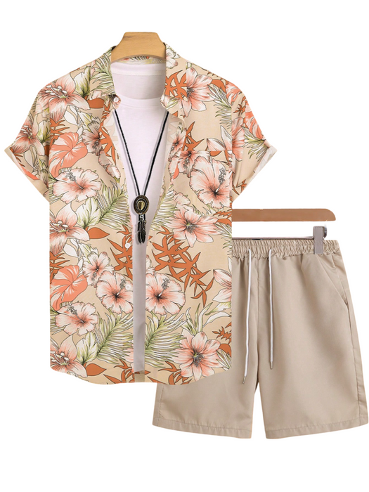 Tropical Harmony Shirt And Shorts Set