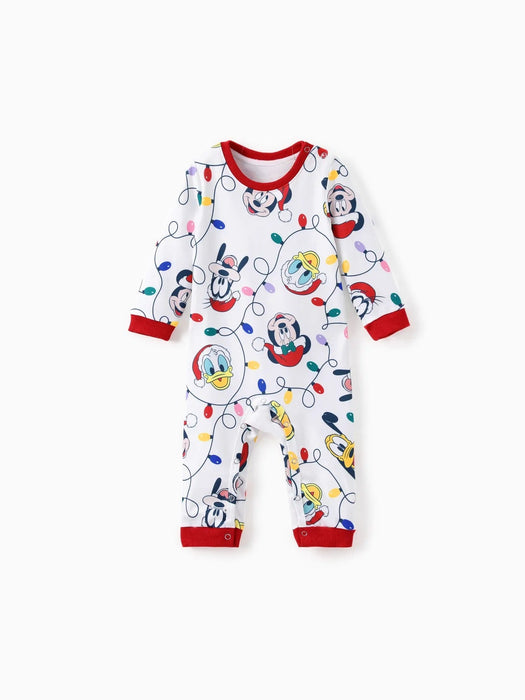 Mickey Printed Family Matching Christmas Hoodie Sets