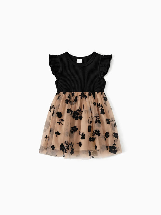 Floral Print Dresses Family Matching Set