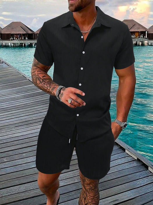 Monochrome Moods Shirt and Shorts Combo Set