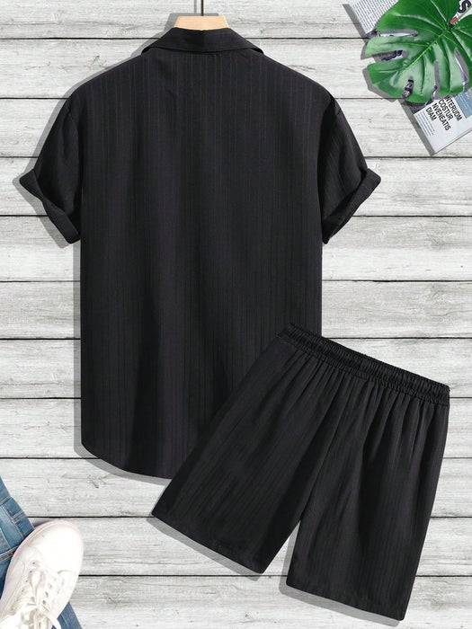 Monochrome Moods Shirt and Shorts Combo Set