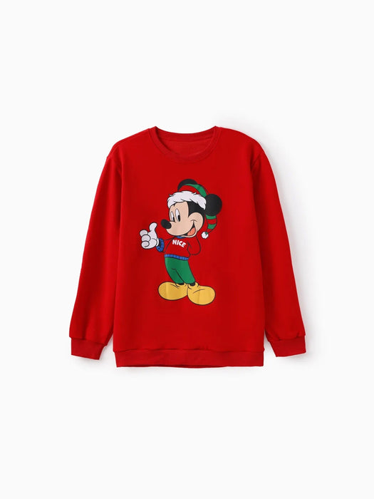 Mickey And Friends Printed Family Matching Christmas Sweatshirts