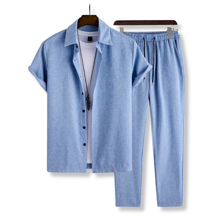 Stylish Ruffled Shirt And Pants Set