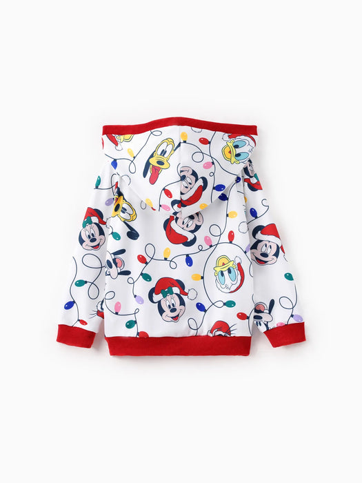 Mickey Printed Family Matching Christmas Hoodie Sets