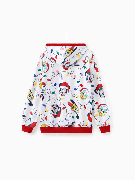 Mickey Printed Family Matching Christmas Hoodie Sets