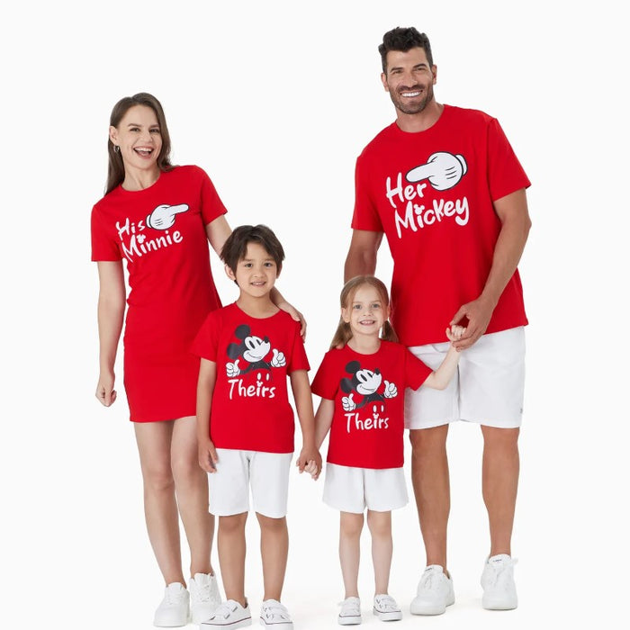 Family Matching Mickey Style T Shirts Dresses And Rompers