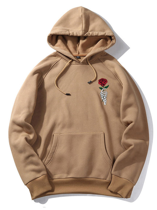 Rose Hand Print Hoodie