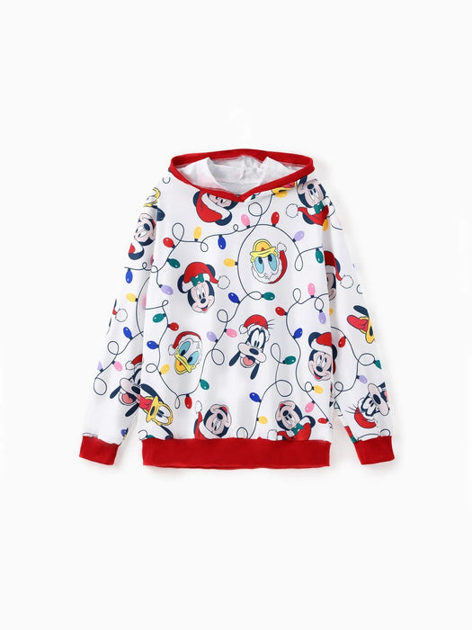 Mickey Printed Family Matching Christmas Hoodie Sets