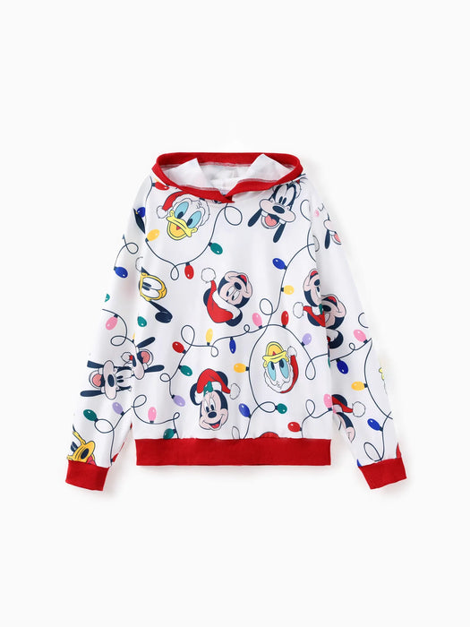 Mickey Printed Family Matching Christmas Hoodie Sets