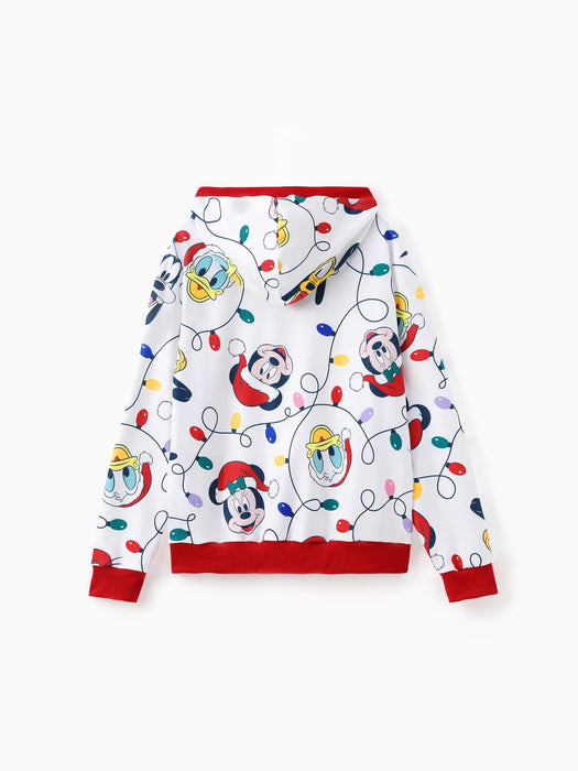 Mickey Printed Family Matching Christmas Hoodie Sets