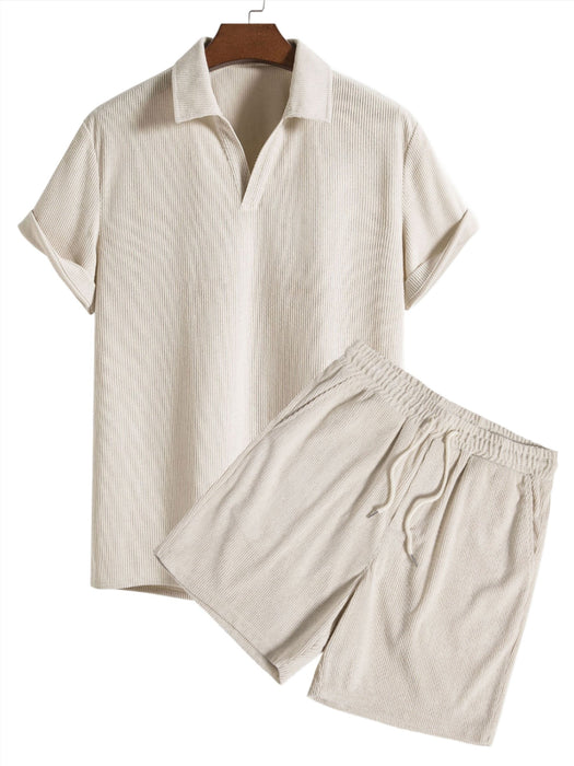 Sleek Summer Shirt And Shorts Combo