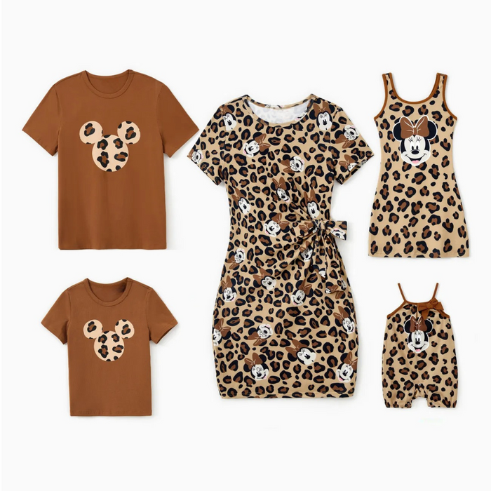 Leopard Printed Family Matching Outfit Set