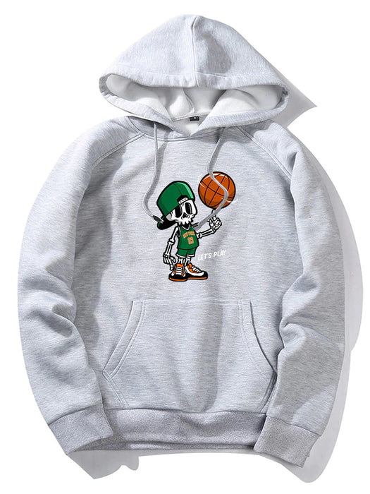 Basketball Print Hoodie