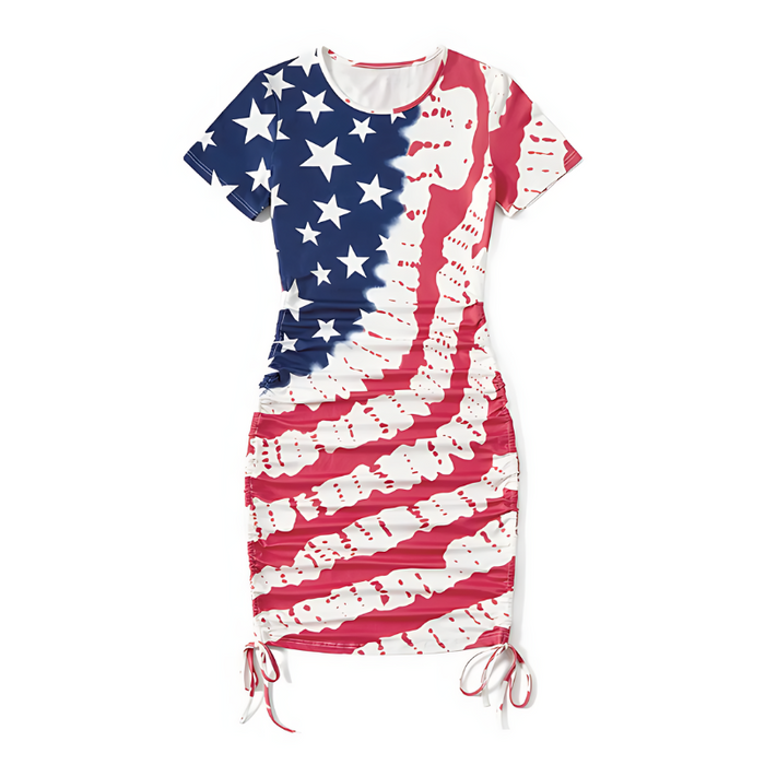 Patriotic Tie Dye Family Matching Outfit Set