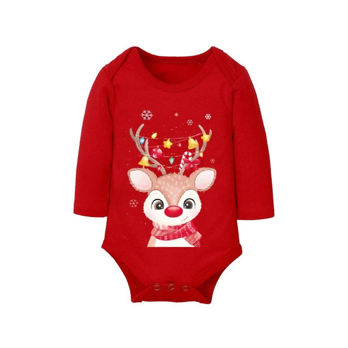 Family Deer Christmas Pajamas Set