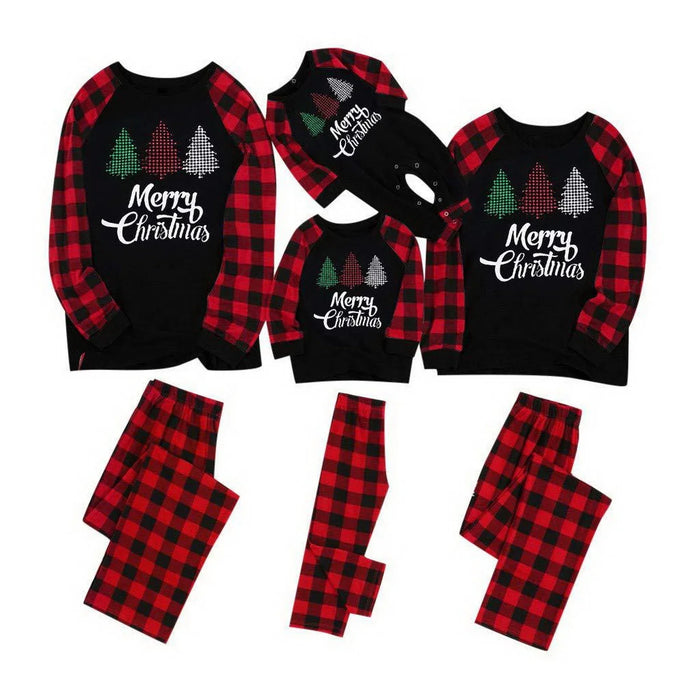 Pajamas Set Fashion Xmas Letter