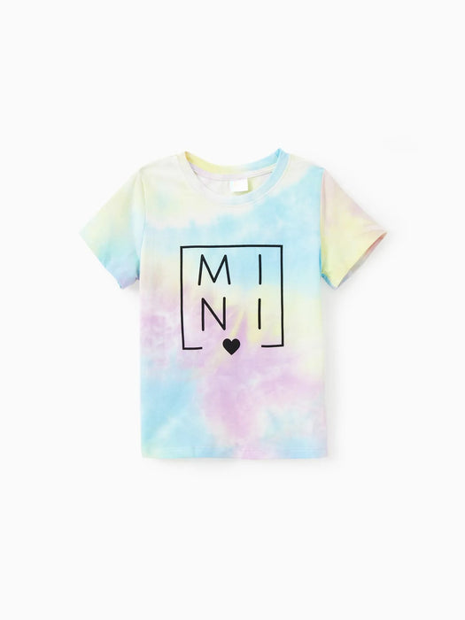 Pastel Tie Dye Family T Shirts Family Matching Set