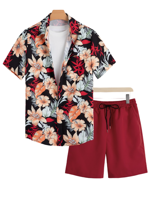 Tropical Harmony Shirt And Shorts Set