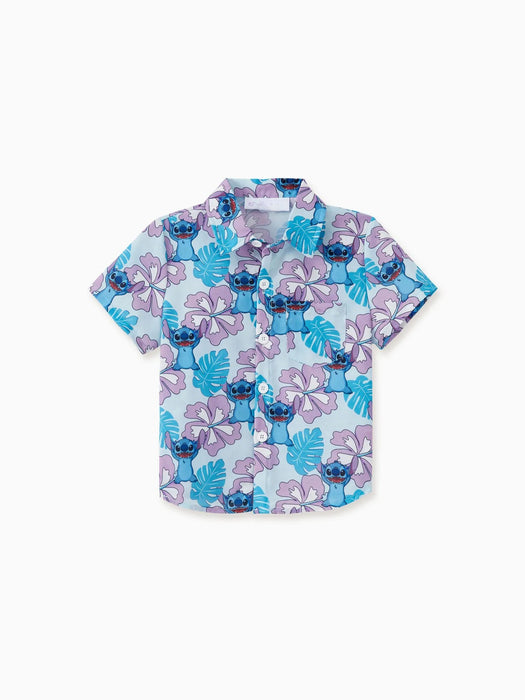 Family Matching Set Hawaiian Floral And Character Print Set