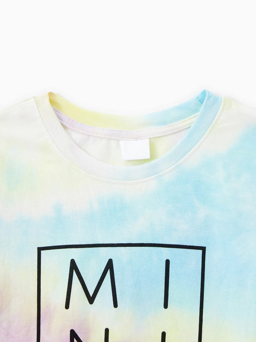 Pastel Tie Dye Family T Shirts Family Matching Set