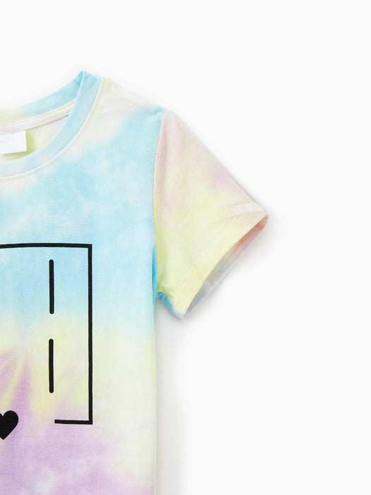 Pastel Tie Dye Family T Shirts Family Matching Set