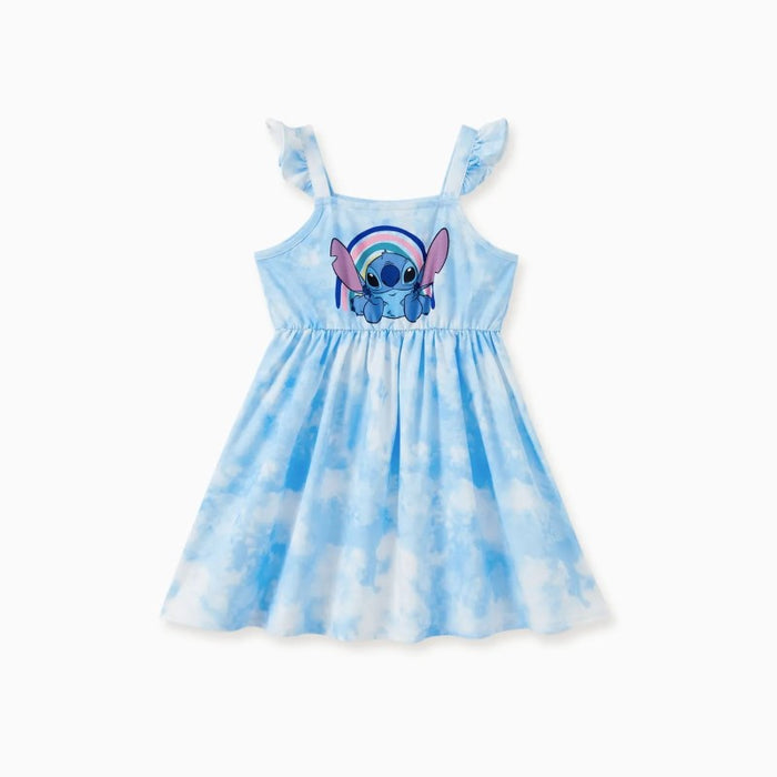 Stitch Family Matching Tie Dye Floral Character Outfits