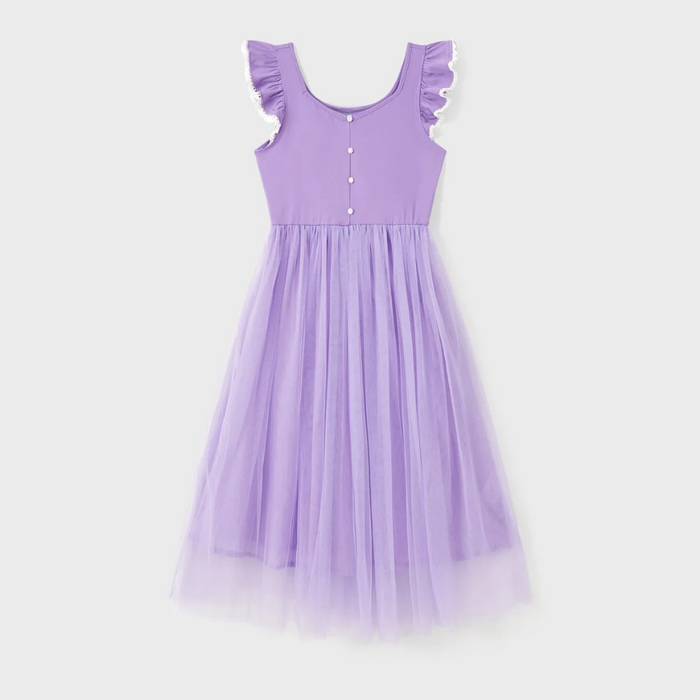 Elegant Lavender Family Outfits Set