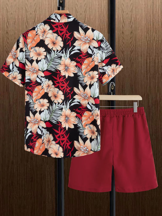 Tropical Harmony Shirt And Shorts Set