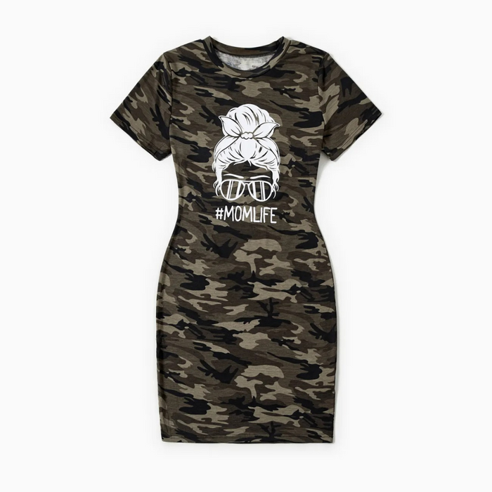 Camo Printed Family Matching Outfit Set