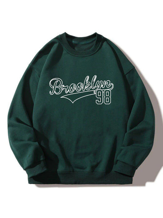 Brooklyn 98 Print Relaxed Sweatshirt