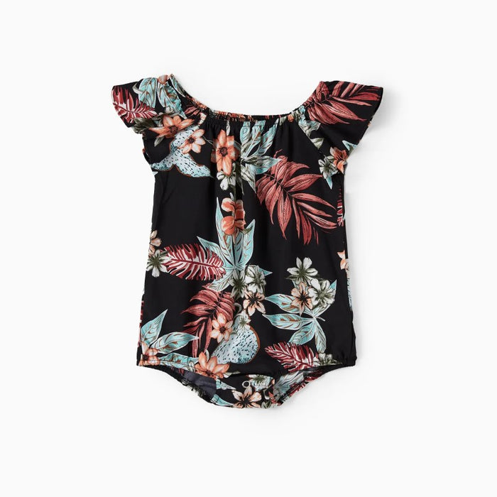 Floral Beach Printed Family Matching Sets