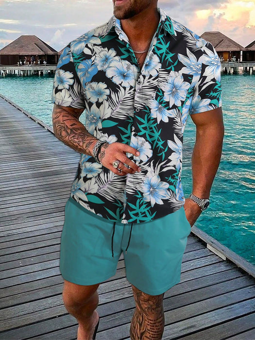 Tropical Harmony Shirt And Shorts Set