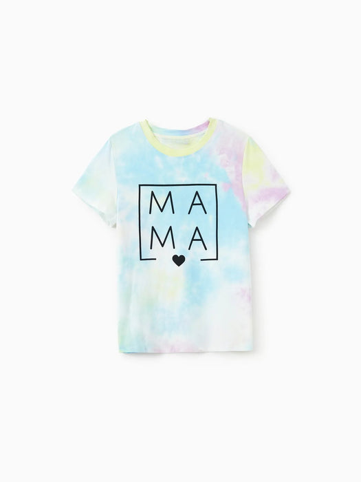 Pastel Tie Dye Family T Shirts Family Matching Set